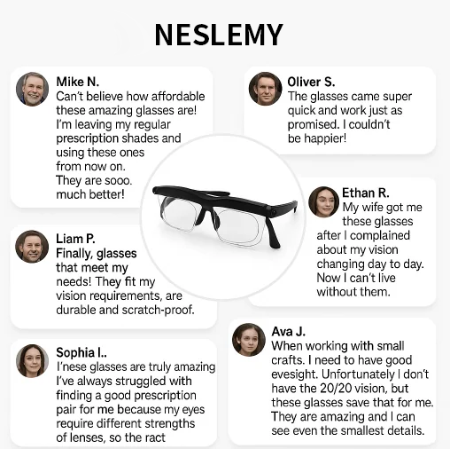 【Adjustable Focus Glasses】See Every Moment Clearly With NESLEMY!