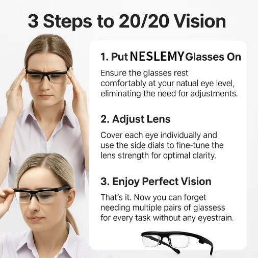 【Adjustable Focus Glasses】See Every Moment Clearly With NESLEMY!