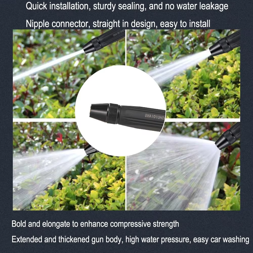 3-in-1 high-pressure cleaning gun with rotating car wash device