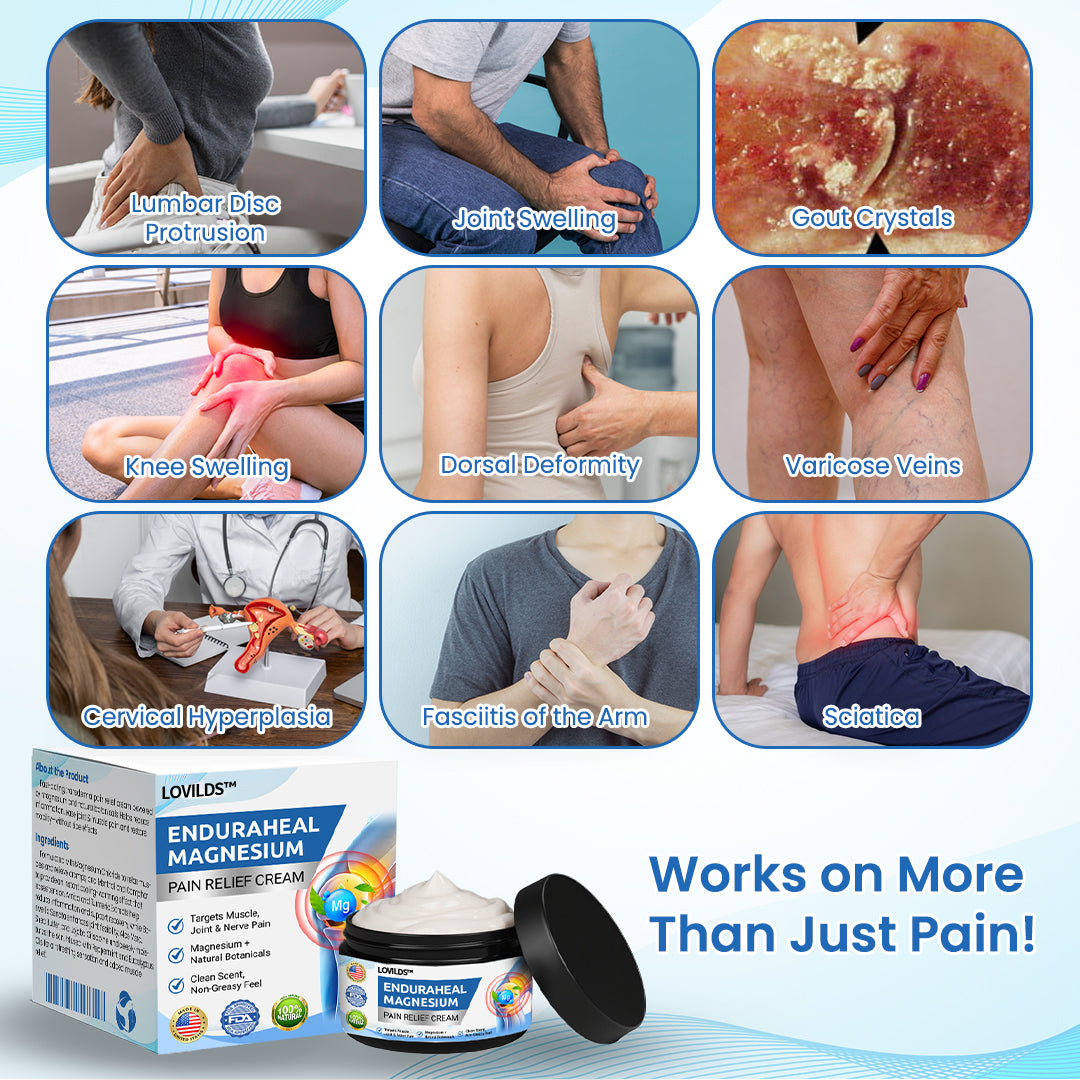 LOVILDS™Fast-Acting Magnesium Pain Relief Cream for Arthritis, Muscle & Nerve Discomfort