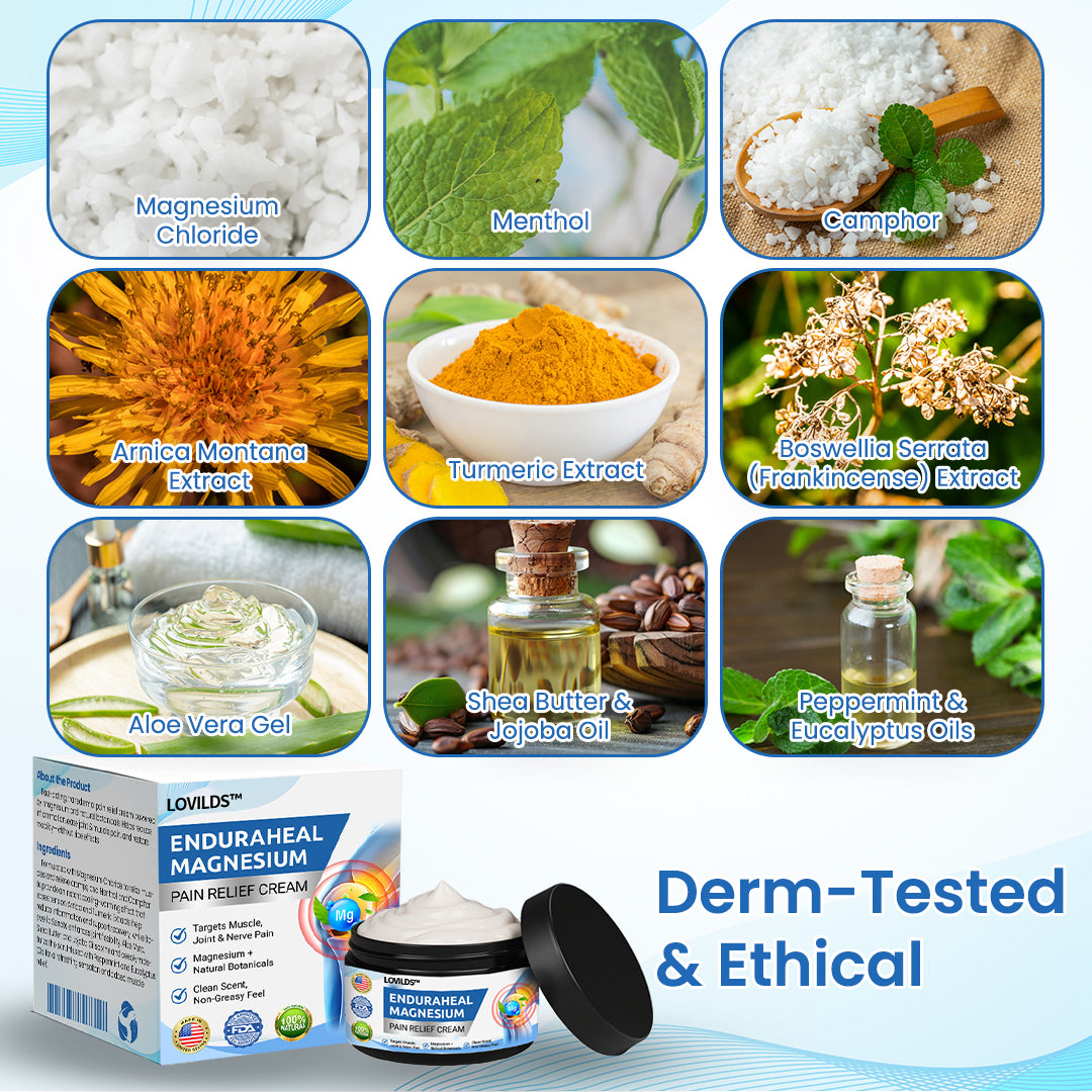 LOVILDS™Fast-Acting Magnesium Pain Relief Cream for Arthritis, Muscle & Nerve Discomfort