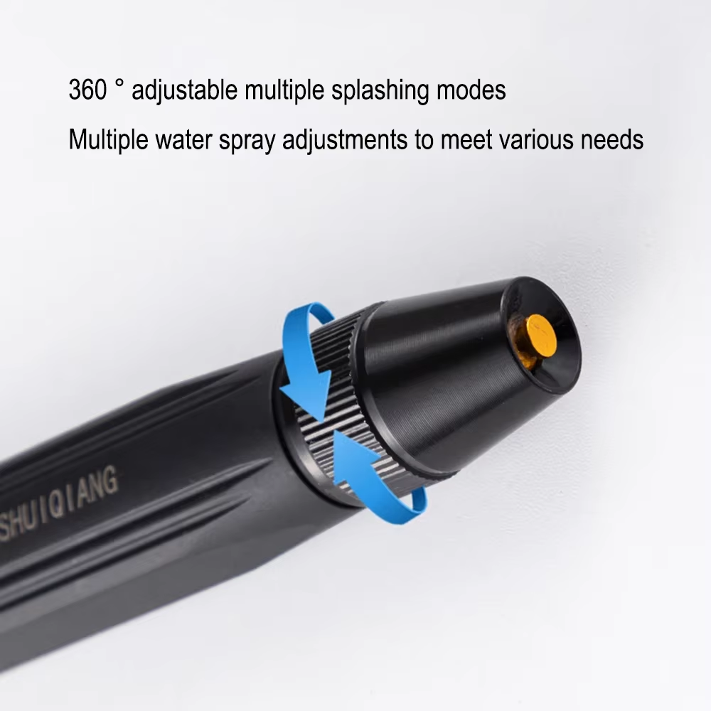 3-in-1 high-pressure cleaning gun with rotating car wash device