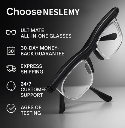 【Adjustable Focus Glasses】See Every Moment Clearly With NESLEMY!