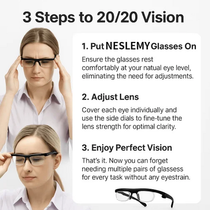 【Adjustable Focus Glasses】See Every Moment Clearly With NESLEMY!