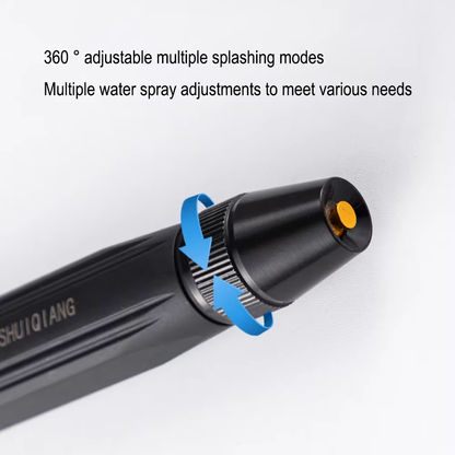 3-in-1 high-pressure cleaning gun with rotating car wash device